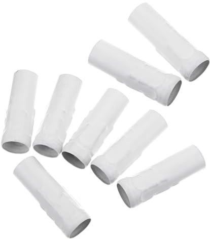 SOPOTUTU Fundas para Decoración Elegante 8 para Casquillos E14 de Lámparas Colgantes Diseño de Borde Acampanado Fundas de Hierro Blanco en Salones
