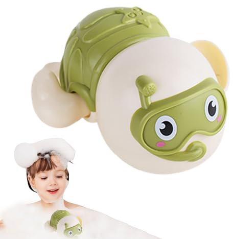 Yanayi Schwimmende Schildkröten Badespielzeug - Niedliche Aufzieh Badewannen Zubehör,Schwimmende Schildkröte Spielzeug - Für Babys Und Kleinkinder Und Mädchen Für Zuhause Badewanne Pool Hotel