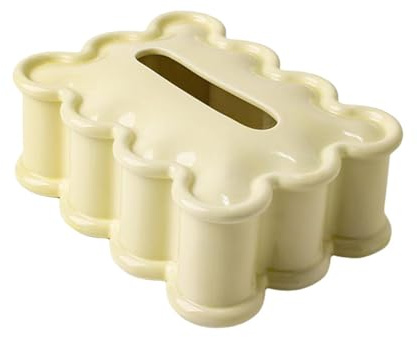 KIXZSAZ Boîte à mouchoirs de bureau élégante et décorative, étui en céramique attrayant pour serviettes de toilette, distributeur mouchoirs en papier, organisateur et ornements