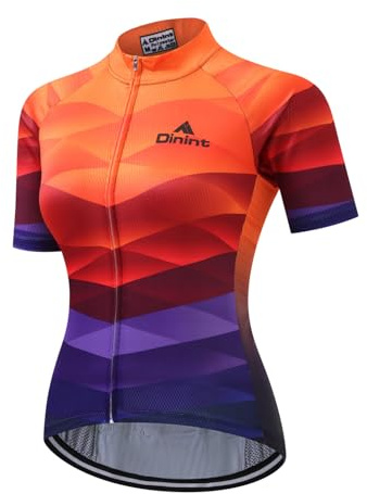 Maillot Ciclismo Manga Corto para Mujer Ciclismo MTB Maillot Mujer Verano Secado Rápido Camiseta Bicicleta Jersey de Ciclo Bici del Camino Jersey Ropa Transpirable XS-XXXL