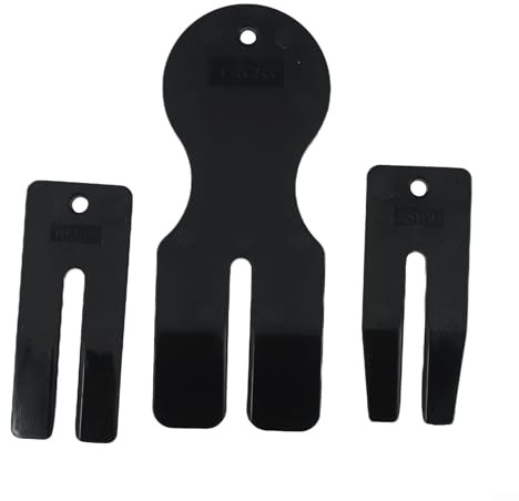 Kit di strumenti di rimozione del pannello di rivestimento della portiera dell'auto in nylon 3 pezzi con cunei scanalati per cruscotto console radio estrattore nero serie T10383