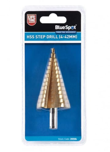 Blue Spot Tools Step Drill HSS Steel Titanium Cone Bit Hole Metal Cutter Tool 4-42mm