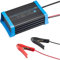 ECTIVE Multiload 12 Batterieladegerät - 12A, 12V, 8 Stufen, automatisch, mit Erhaltungsladung, Starthilfe - Autobatterie Ladegerät, Erhaltungsgerät, Batterieerhaltungsgerät für Nass, AGM,Gel Batterie