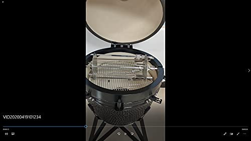 YNNI KAMADO Stainless Steel Skewer Rotisserie Accessory set for TQKJZ20/21 TQSR2021