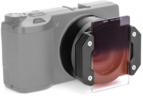 NiSi - P1 Filter Kit for Ricoh GR IIIx - Compact Camera Holder System with 5 Square Filters, Adapter Ring & Replacement Lens Ring - Essential Camera Shot and Photography Accessories for Ricoh GR IIIx