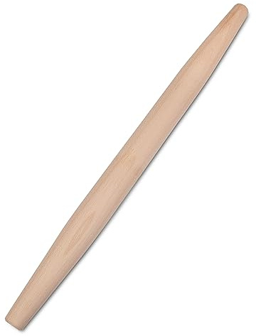 Städter Pizzarolle aus Buchenholz mit einem Durchmesser von 3,3 cm - Länge 45,5cm - ideal zum Ausrollen von Teig
