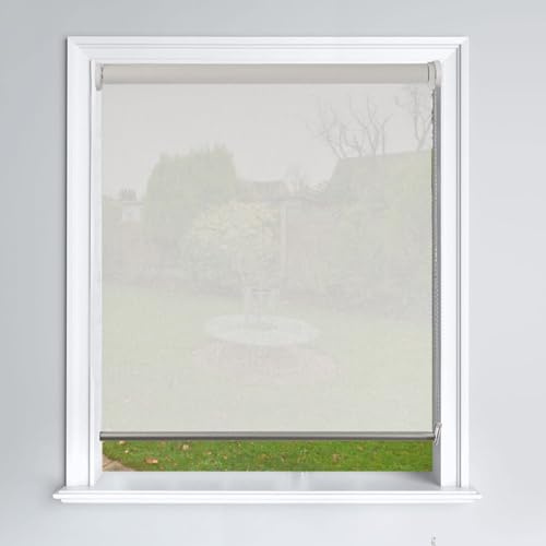 Lister Cartwright Sunscreen/Privacy Roller Blind Privacy Shades Windows Roller Blinds (White, 120 cm Width X 165 cm Drop)