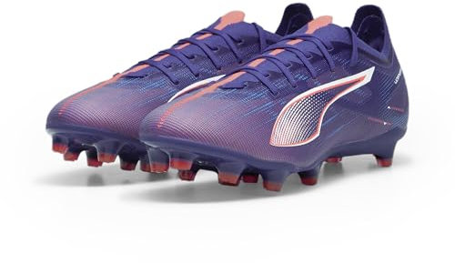 PUMA Unisex Adults Ultra 5 Match FG/AG Soccer Shoe, Lapis Lazuli-PUMA White-Sunset Glow, 47 EU