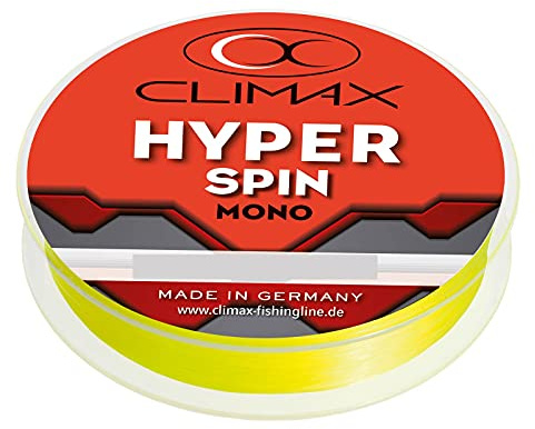 Climax Hyper Spin Fluogelb 300m 0,20mm monofile Angelschnur