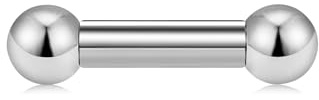 LAURITAMI PA Ring Plata Prinz Albert Piercing íntimo Acero Inoxidable 10G 12G Rosca Interior Recta Barra Piercing