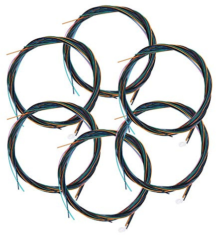 Umweltfreundliche Gitarrensaiten, farbiges Nylon für Folk-Gitarre, Akustikgitarre, Metallsaiten, Ersatzteil-Zubehör