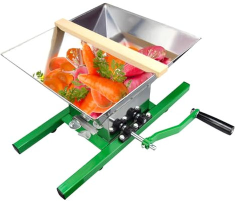 Wpsagek Obstmühle, manuelle Obstmühle | Manuelle Obstmühle aus Edelstahl | -Streuzerkleinerer im Handkurbel-Design für Obstläden, Lebensmittel- und Getränkeeinzelhandel, Familienfeiern,