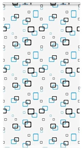 vidaXL Shower Roller Blind w/Cassette - 140x240cm PEVA - Multicolor Bubble Pattern - Ceiling/Wall Install Bathroom Shade