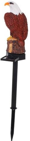 BESPORTBLE Solar Gartenlampe Solarleuchte Außen Eulenförmige Rasenlampe Dekoratives Solarlicht Für Hof Terrasse Mit Heller Beleuchtung