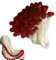 Bouquet de fleurs - Couverture tricotée à la main - 80 x 80 cm - Avec bouquet de roses - Pour le bricolage - Pour femme - Cadeau pour la fête des mères et la Saint-Valentin