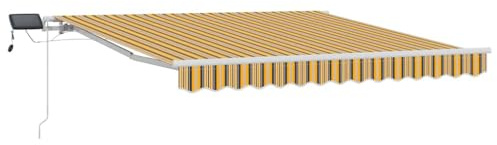 vidaXL Ausziehbare Markise Mehrfarbig 300 x 250 cm Stoff und Aluminium