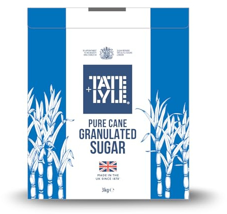 Premium Granulated Cane Sugar – 3 kg | 100% Pure Cane Naturals – Vegan, Halal, Kosher, Gluten‑Free – Ideal for Baking, Cooking & Beverage Service | Packed by Saras Foods UK