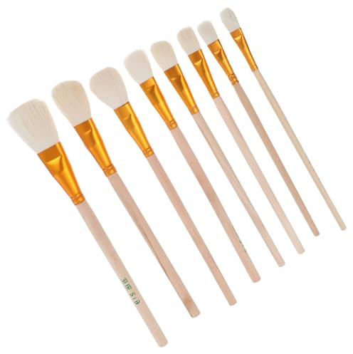 VINTORKY Stylo Pollinisateur Manuel en Bois Léger – 8 Pièces – Brosses pour Pollinisation de Plantes Succulentes, Arbres Fruitiers et Légumes – Outil de Jardinage Pratique