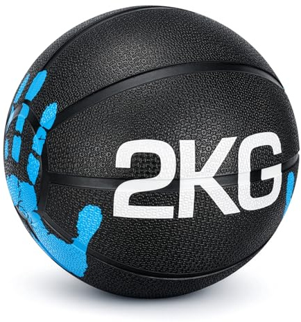 YORKING Durable Rubber Medicine Ball for Fitness Training, Strength & Core Workout Ball for Home and Gym Use