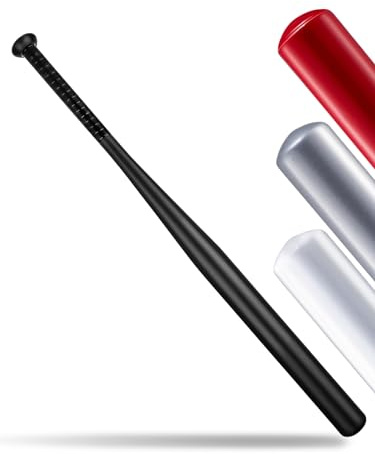 ARATERVIO Baseballschläger Stahl 82 cm Robuster Baseballschläger für Baseball Softball Trainingsschläger mit Rutschfestem Griff für Freizeit Training Erwachsene