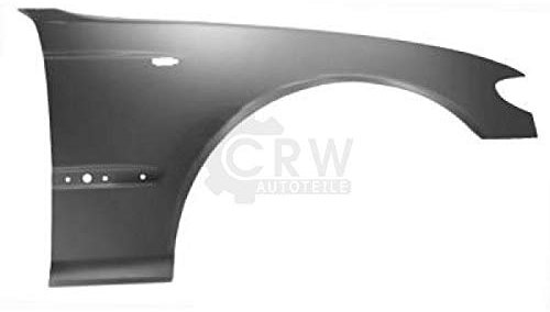 Diederichs Kotflügel vorne rechts für BMW 3er E46 Bj. 01-05 Facelift Limousine Touring mit Blinkerloch, Schwarz, Stahl