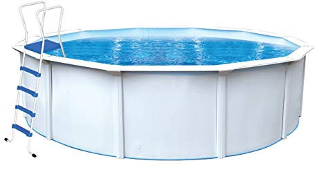 Milo srl Piscina Fuori Terra Rotonda in Alluminio Steel Plus - Ø 4,60 h.1,20 m