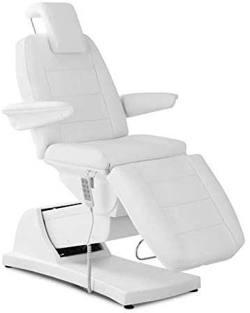 Physa Elektrische Kosmetikliege 4 Motoren 350 W 182 x 60 x 64-89 cm 150 kg weiß Behandlungsliege Kosmetikstuhl Therapieliege Tattooliege