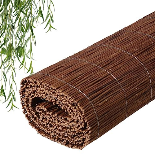 Natursache I Natürlicher Weidenmatte Balkon Sichtschutz - Privatsphäre genießen in stilvollem Design | Hochwertige, langlebige Matte aus natürlichen Materialien für Ihren Balkon (Weidenmatte 160x500)