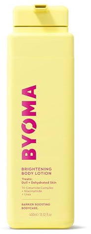 BYOMA Brightening Body Lotion (400ml) For Dull, Dehydrated Skin - Creamy Body Lotion with Niacinamide and Urea - Brightens and Evens Skin Tone