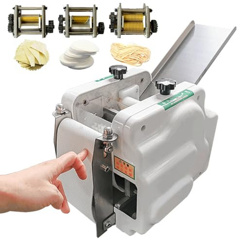 Aredwhiterui Avvolgitore Automatico Commerciale per Gnocchi/Involucro per Wonton/Macchina per Noodle da 140W - 60 Pezzi/Min di Pelle per Gnocchi+3 Stampi Sostituibili+Nastro Trasportatore Pieghevole
