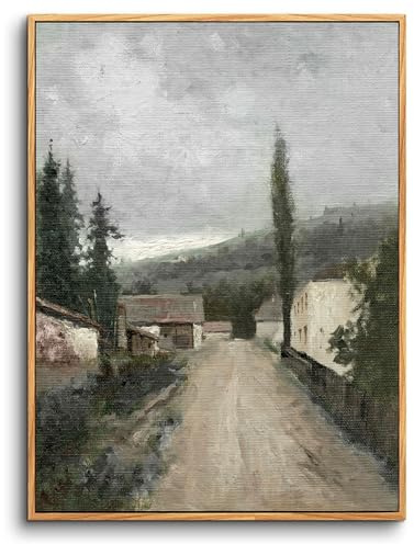 hyidecorart Vintage Bilder mit Rahmen Aesthetic Gemälde Wohnzimmer 30x40 cm | Retro-Kunst, HD-Druck, Einfach Aufzuhängen, Schnelle Montage, Für Viele Räume, Klassische Wanddeko, Geschenk, Klein