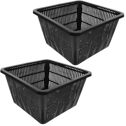 Milisten 2pièces Paniers De Plantation Filet pour Hydroponie Jardinières Flottantes pour Étang Petits Pots Plastique pour Croissance De Plantes Aquatiques Et Légumes
