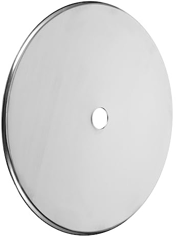 Alipis Anillo Fácil de Limpiar y Resistente para Cocina de Inducción de Acero Inoxidable para Reparación de Mesa de Olla Caliente Cubierta Redonda Reforzada