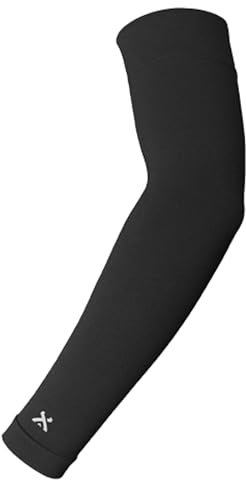 GEARXPro Arm Sleeve - Manicotto Braccio di Compressione Sportivo - Padel, Tennis, Pallavolo e Ciclismo - Unisex - Protezione Muscolare, Prestazioni e Recupero (Nero, S)