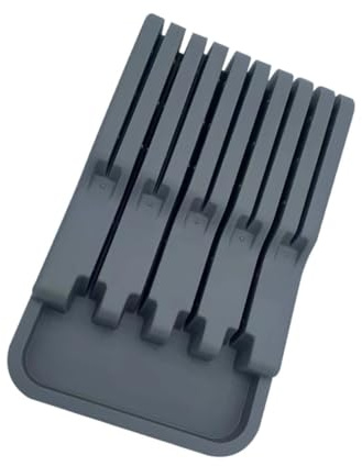 UKCOCO Support Rangement Couteaux la Cuisine Plastique Robuste, Organiseur Coupeurs Compact, Égouttoir à Couteaux Pratique, Usage Domestique, Rangement Multifonctionnel pour Plan