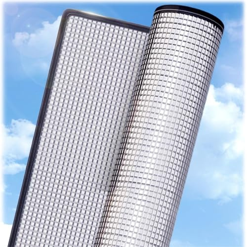 Sonnenschutzfolie Für Wohnung Alufolie Fensterfolie Hitzeabweisende Folie Für Altbau Blickdicht Reflektierende 9mm Dicke 99% Uv-Schutz Für Büro Dachfenster(Schwarz,40x40cm)