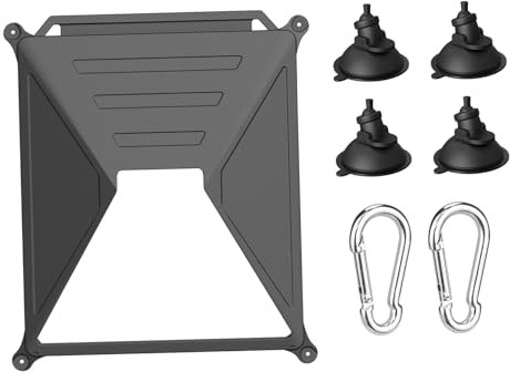 predolo Custodia Protettiva per Supporto Auto Mini con Ventosa, Accessori per Parabola satellitare, anticaduta, Portatile, Anti-collisione, Nero
