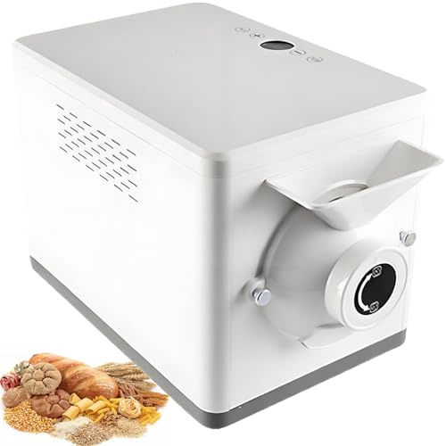 vnmudzeo Drum Electric Heating Coffee Bean Roaster,100-250℃ Precise Control,1000 g Automatic Coffee Roasting Machine White