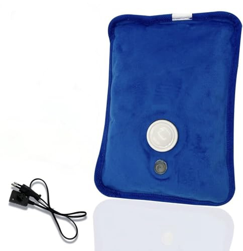 Bouillotte Électrique Rechargeable, Modèle BL600, Coussin Chauffant Velours 27x18x4 cm, Chauffe Rapide 75°C, Soulagement Douleurs Musculaires et Crampes, Relaxation Thermothérapie Portable