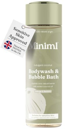 Miniml Natural Body Wash & Bubble Bath 400ml – Coconut