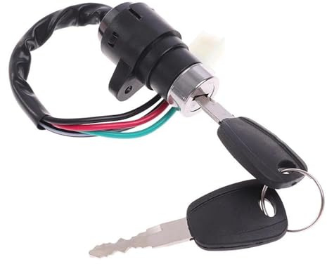 ISJRJF Dispositivi Accensione 1 Set 70 Blocco Testa Piccola Moto Triciclo Blocco Alimentazione ATV Interruttore di accensione avviamento con 2 Chiavi Bobina Accensione(Type1)