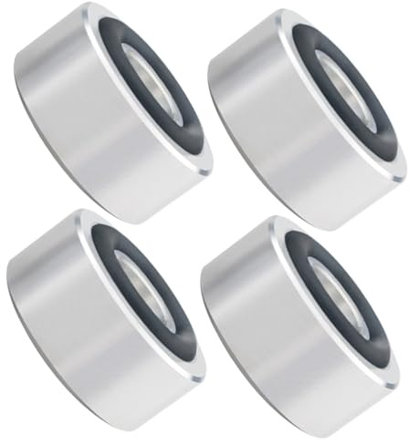 LAPYAPPE 4pcs Speaker Isolation Pad Speaker Vibration Absorber Aluminum Alloy Protecting Furniture and Floors Improving Sound Quality for Home Theaters Silver