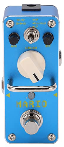 Stylebest Effektpedal för Elektrisk Gitarr med True Bypass-funktioner för Musiker Metal Shell Blue Kompakt Design