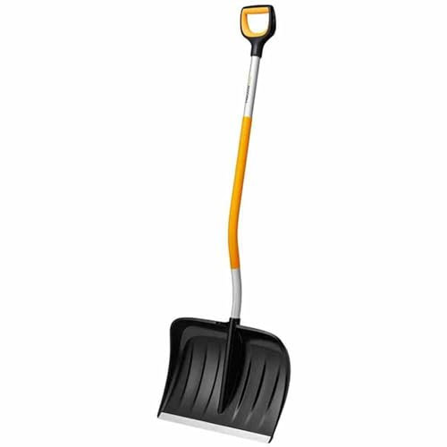 Fiskars 1057186 Schneeschieber X-Series, Schwarz