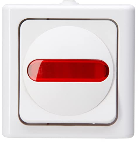 Kopp 561602008 BLUE ELECTRIC - Kontrollschalter, Farbe: arktisweiß, 5er Pack