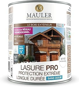Lasur - Holzschutz für den Außenbereich - UV- und Wetterschutz - lange Dauer Satin farblos 2L5 MAULER