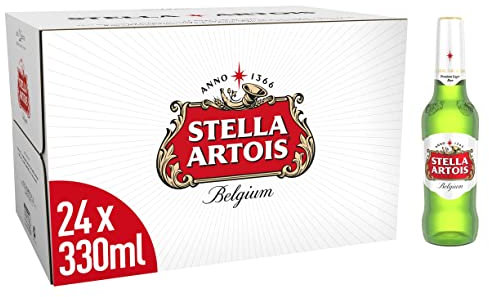 Stella Artois - Premium Belgian Lager - 6 x 4 x 330ml Bottles 4.6% ABV