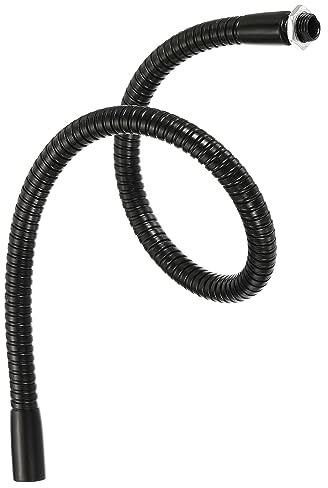 PATIKIL Mikrofon Schwanenhals Schlauch Arm Verlängerung 40cm/15.7 Schwarz | M10, Flexibel