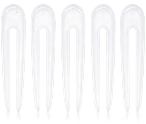 5 Stück Haarnadel-Formen, Kamm-Harz-Formen, Kamm-Silikon-Herstellungsformen, Haarstäbchen, Epoxidharz-Silikon-Formen-Set für Haarnadel-Klipp-DIY-Herstellungszubehör