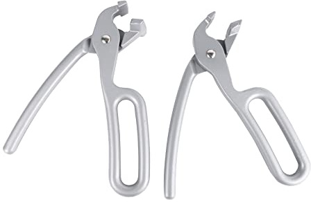 Giilayky Pizza Gripper for Deep Pizza Pans Heavy Duty Gripper Cast Aluminum Pan Tongs for Pulling Hot Oven Pizza Pan Dish Tray